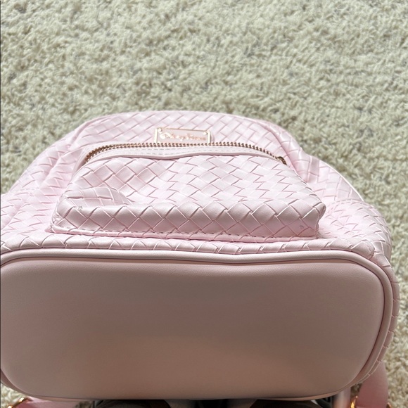 Loungefly Pink Woven Backpack with Ear Accents - Picture 4 of 6
